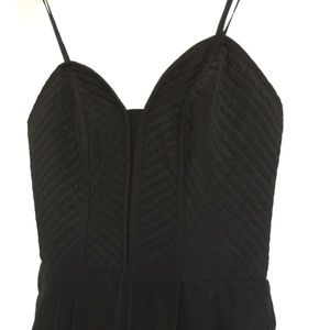 Black Structured Jumpsuit